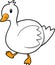 Vector Illustration of Duck goose