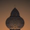 Vector illustration of eastern lanterns.Arab fanous or vintage fanoos, antique glowing lamp with candle or hanging muslim light fo