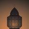 Vector illustration of eastern lanterns.Arab fanous or vintage fanoos, antique glowing lamp with candle or hanging muslim light fo