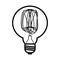 Vector illustration of edison bulb