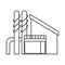 Vector illustration of factory and production icon. Collection of factory and pipe stock vector illustration.