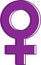 Vector illustration of the feminine sign. feminism. eight of march. women\\\'s day. lineal