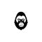 Vector illustration fierce gorilla, Modern Head Monkey Logo Vector