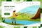 Vector illustration - fisherman on river with rod