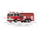 Vector illustration of flat fire engine.