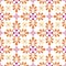 Vector illustration of a funky floral pattern background. Gradients with global colors used, so it is very easy to change the