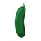 Vector illustration of a funny cucumber in cartoon style