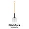 Vector illustration of a garden fork