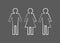 Vector illustration of gender issues concept