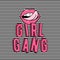 Vector illustration of girl gang stylish patch