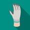 Vector illustration of glove and hand sign. Graphic of glove and gauntlet stock vector illustration.