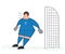 Vector illustration goalkeeper surprised. Hand drawn