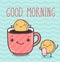 Vector illustration - Good morning.