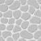 Vector illustration of gray cobblestone seamless background.