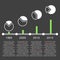 Vector illustration of growth template timeline infographics.