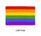 Vector illustration of grunge LGBT flag