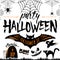 Vector illustration of halloween party celebration poster