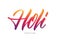 Vector illustration: Handwritten colorful brush type lettering of Happy Holi on white background