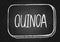 Vector illustration, handwritten word Quinoa