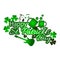 Vector illustration of Happy Saint Patrick`s Day, illustration of joy or party