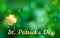 Vector Illustration of Happy St. Patrick`s Day, Spring Blur Bokeh Background for banner, card, flyer template