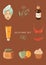 Vector illustration. Health care. Flat illustration. Organic cosmetics icon. Icon set.