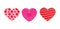 Vector illustration heart icon symbol multi with dots line circle red