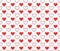 Vector Illustration with Hearts. Abstract Cute Seamless Pattern.