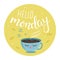 Vector illustration of Hello Monday