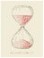 Vector illustration of a hourglass - As time goes by