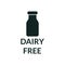 Vector illustration of the icon does not contain dairy products.