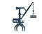 Vector illustration of the icon, logo of a crane, construction, loading.