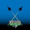 Vector Illustration of Indian Air Force Day observed on October 8