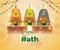 Vector illustration for Indian festival Rath Yatra means Chariot Festival