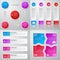 Vector illustration infographics. A set of four templates