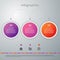 Vector illustration infographics three options