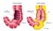 Vector illustration of intestine with Crohns disease