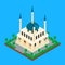 Vector illustration. Islamic mosque