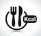 Vector illustration of kcal icon