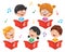 Vector Illustration Of Kids Choir