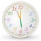 Vector illustration of kids clock with colorful numerals