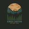Vector illustration of Kings Canyon National Park