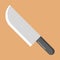 Vector illustration of knife, kitchen tools, used for slicing or cutting