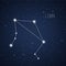 Vector illustration of Libra constellation