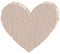 Vector illustration of light gray wooden heart, perfect for wedding invitations