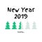 vector illustration. loading. download. New year 2019. green ske