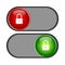 Vector illustration of a lock icon lock slide