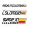 Vector illustration logo `made in Colombia`