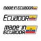 Vector illustration logo `made in Ecuador`