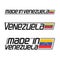 Vector illustration logo `made in Venezuela`